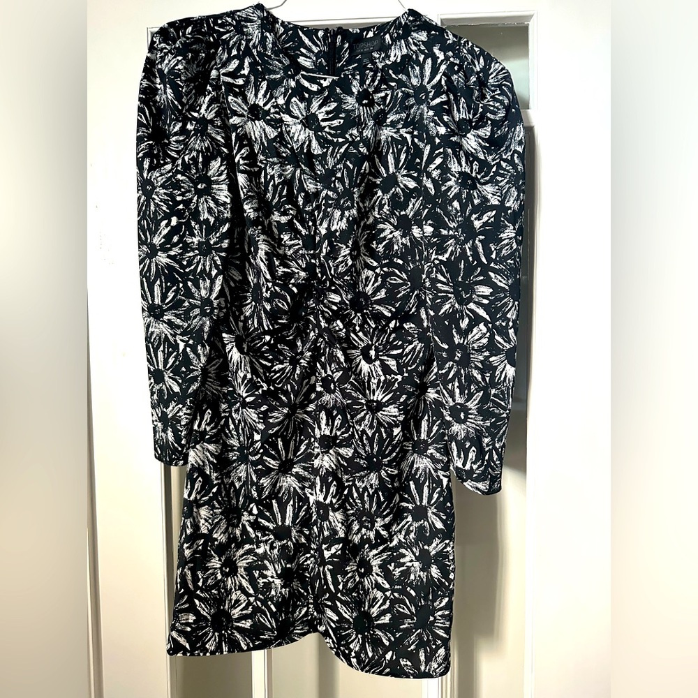 Topshop floral print mini dress